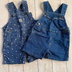 Carhartt Toddler Denim Overalls - Blue
